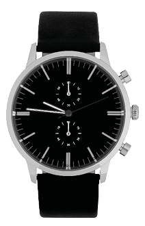 Wrist watch isolated on white background.