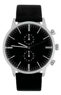 Wrist watch isolated on white background.