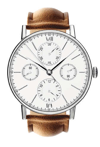 wrist watch. time accessory isolated on white. 3d illustration