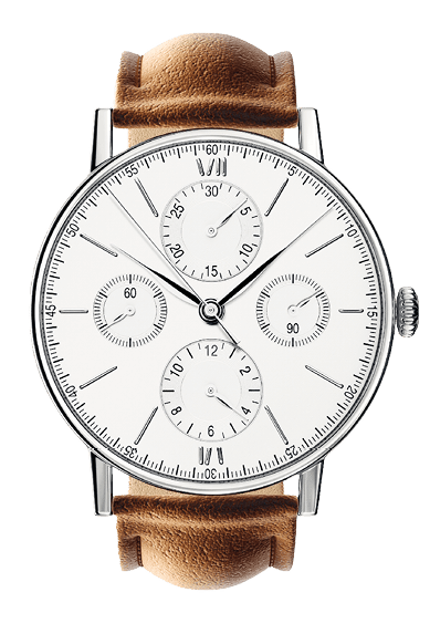 wrist watch. time accessory isolated on white. 3d illustration