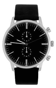 Wrist watch isolated on white background.