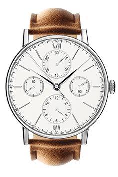 wrist watch. time accessory isolated on white. 3d illustration