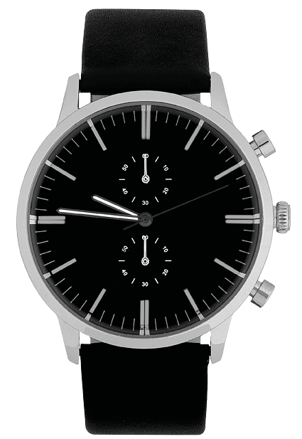 Wrist watch isolated on white background.