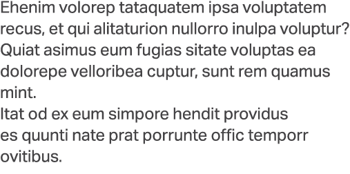 Ehenim volorep tataquatem ipsa voluptatem recus, et qui alitaturion nullorro inulpa voluptur? Quiat asimus eum fugias...