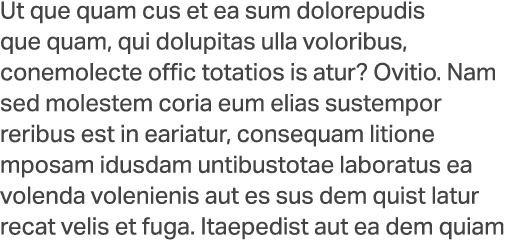 Ut que quam cus et ea sum dolorepudis que quam, qui dolupitas ulla voloribus, conemolecte offic totatios is atur? Ovi...