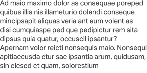 Ad maio maximo dolor as consequae poreped quibus illis nis illameturio dolendi conseque mincipsapit aliquas veria ant...