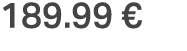 189.99 €