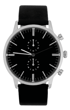 Wrist watch isolated on white background.