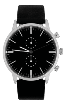 Wrist watch isolated on white background.